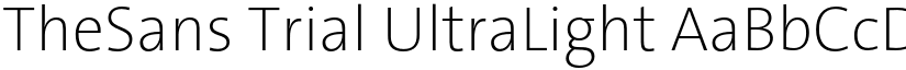 TheSans Trial UltraLight font