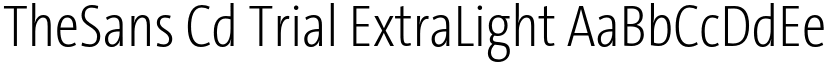 TheSans Cd Trial ExtraLight font