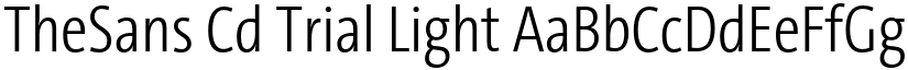 TheSans Cd Trial Light font