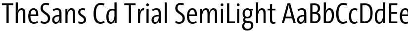 TheSans Cd Trial SemiLight font