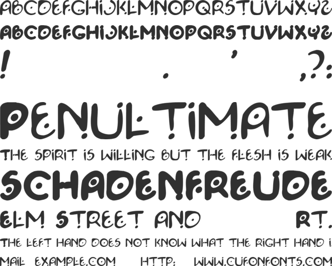 Space Pontiff font preview