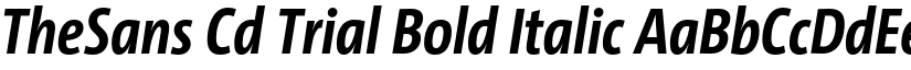 TheSans Cd Trial Bold Italic font