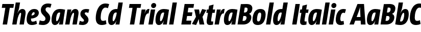 TheSans Cd Trial ExtraBold Italic font