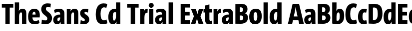 TheSans Cd Trial ExtraBold font