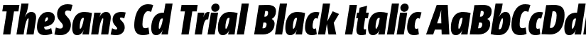 TheSans Cd Trial Black Italic font