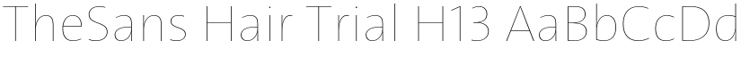 TheSans Hair Trial H13 font