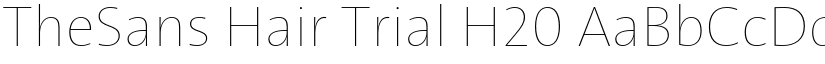 TheSans Hair Trial H20 font