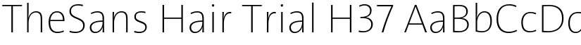 TheSans Hair Trial H37 font