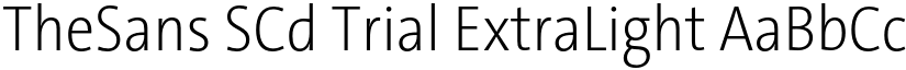 TheSans SCd Trial ExtraLight font