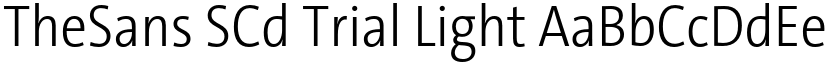 TheSans SCd Trial Light font
