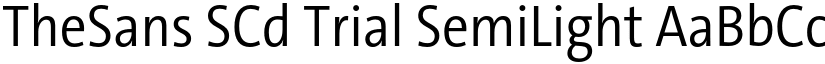 TheSans SCd Trial SemiLight font