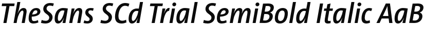TheSans SCd Trial SemiBold Italic font