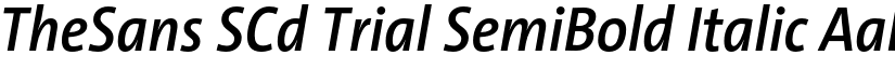 TheSans SCd Trial SemiBold Italic font