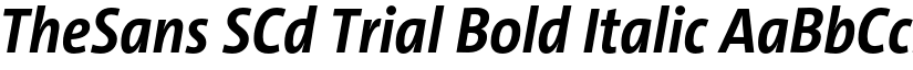 TheSans SCd Trial Bold Italic font