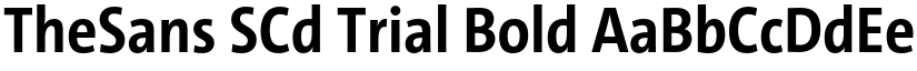 TheSans SCd Trial Bold font