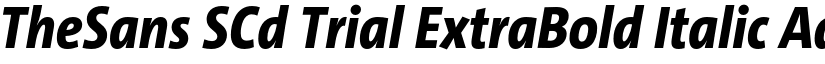 TheSans SCd Trial ExtraBold Italic font