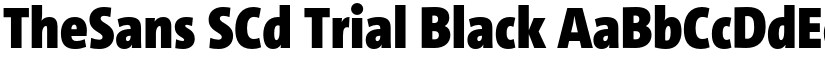 TheSans SCd Trial Black font