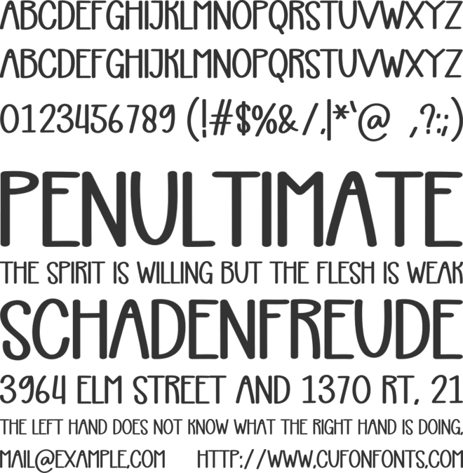 Very Happy Family font preview