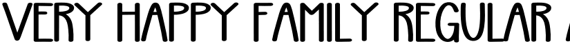 Very Happy Family Regular font