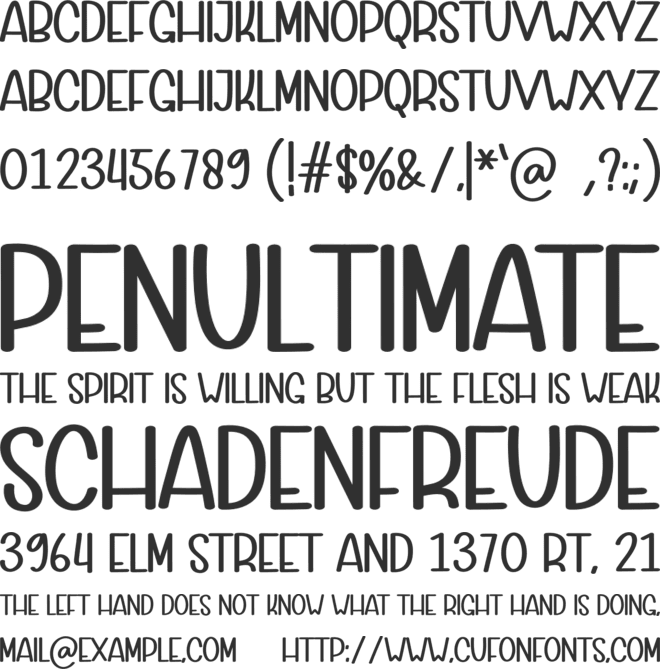 Safe Holiday Family font preview