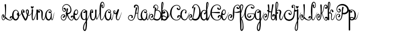 Lovina Regular font