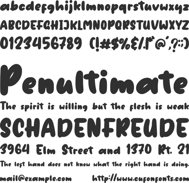 French Marble font preview