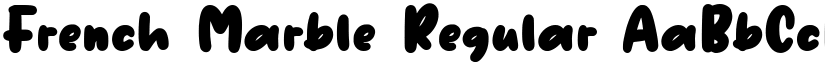 French Marble Regular font