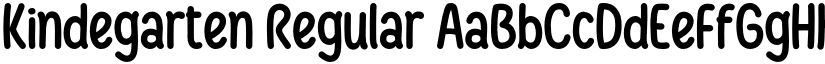 Kindegarten Regular font