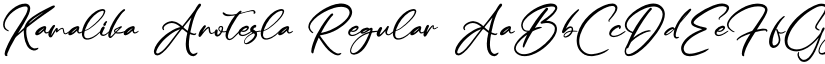 Kamalika Anotesla Regular font
