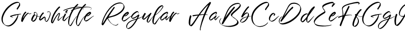 Growhitte Regular font