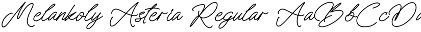 Melankoly Asteria Regular font
