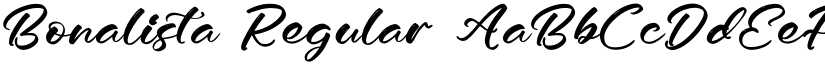 Bonalista Regular font