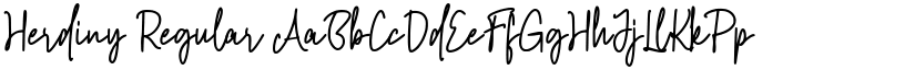 Herdiny Regular font