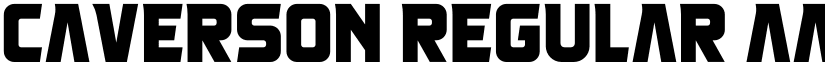 Caverson Regular font