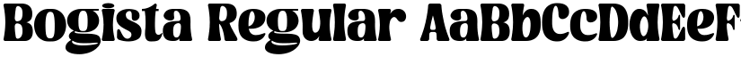 Bogista Regular font