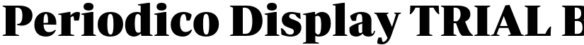 Periodico Display TRIAL Black font