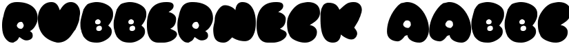 Rubberneck font