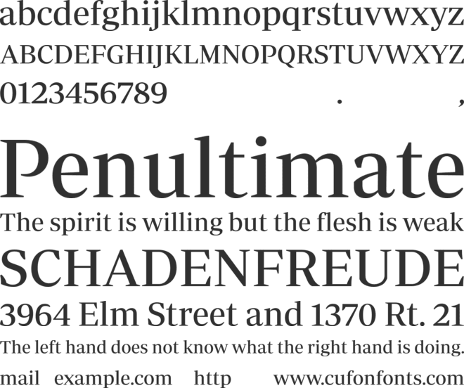 Periodico Display TRIAL font preview