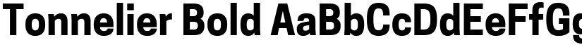 Tonnelier Bold font