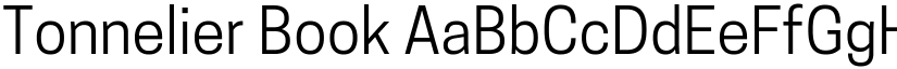 Tonnelier Book font