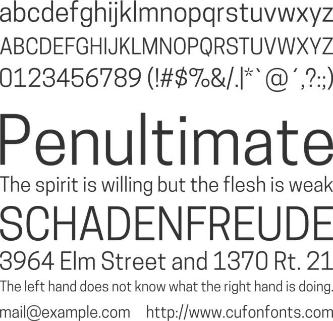 Tonnelier font preview