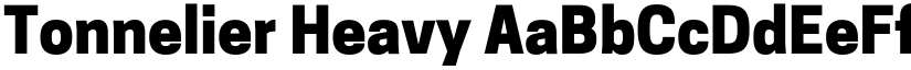 Tonnelier Heavy font