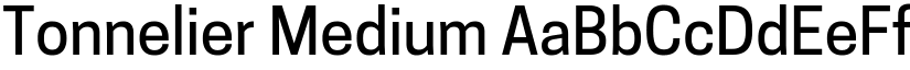 Tonnelier Medium font
