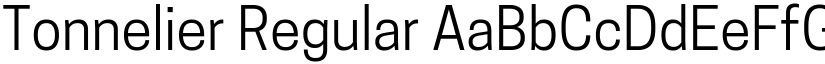Tonnelier Regular font
