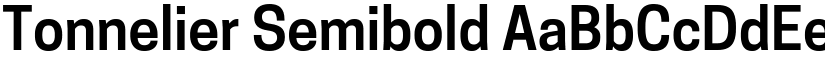 Tonnelier Semibold font