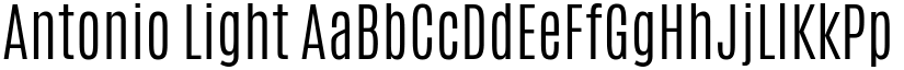 Antonio Light font