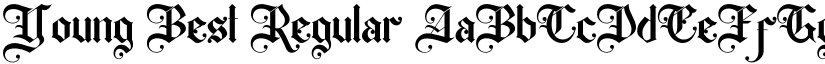 Young Best Regular font