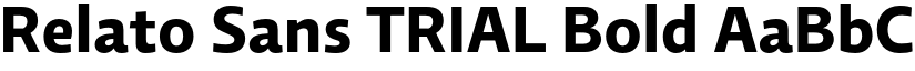 Relato Sans TRIAL Bold font