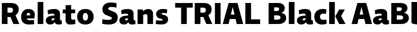 Relato Sans TRIAL Black font