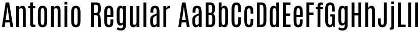 Antonio Regular font